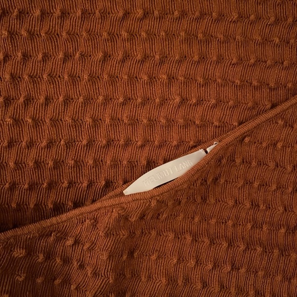 Helmut Lang One-Shoulder Textured Knit Midi Dress - Picture 2 of 4